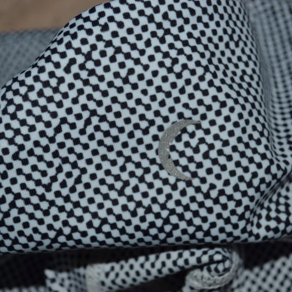 ZYIA Active Racer Light N Tight Black White Micro Dot Full Length Leggin… - Picture 8 of 10